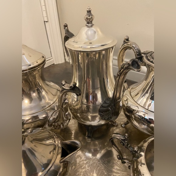 Late 19th Century Victorian FB Rogers Silver Plate Tea Coffee Set Vintage - Picture 5 of 10